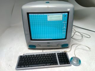 Vintage Apple Imac G3 M4984 Blueberry 333mhz 64mb 6gb Boots Macos 9.  2