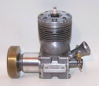 Vintage 1948 Dooling.  61 Nitro Gas Powered Tether Car Engine W/flywheel