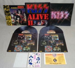 Vintage 1977 Kiss Alive Ii Record Album