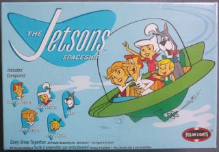Polar Lights Tv Show The Jetsons Spaceship Plastic Snap Model Kit Box
