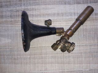 VINTAGE NATIONAL GLASS BLOWING TORCH WITH CAST IRON STAND 3
