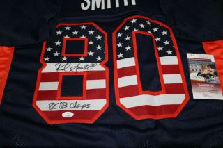 Rod Smith Autographed Signed Denver Broncos Usa Custom Jersey Jsa 1 2x Sb Champ2