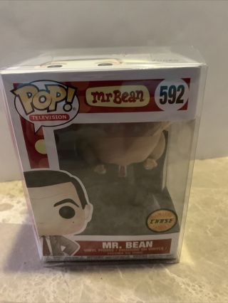 Funko Pop Tv Mr Bean 592 Chase Limited Edition Turkey On Head Protective Case