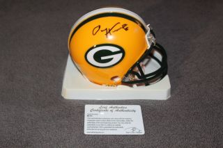 Paul Hornung Autographed Signed Green Bay Packers Mini Helmet Leaf