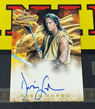 Hercules: The Movies Expansion Set Hxa1 Kevin Sorbo As Hercules Autograph Card