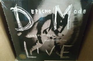 Depeche Mode Songs Of Faith And Devotion Live Lp Gold Colored Vinyl New/sealed