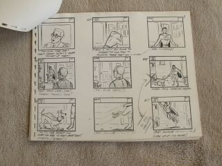 Superboy Storyboard for Operation Counter Invasion Filmation 1966 3