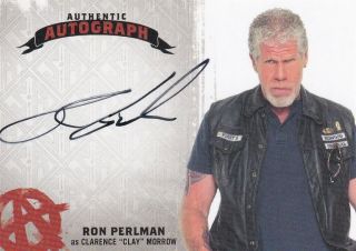 Sons Of Anarchy Seasons 4 & 5 Ron Perlman Autograph Card Rp He Played Clay