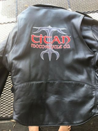 Vintage Titan Gecko Leather Motorcycle Jacket / Xl Never Worn