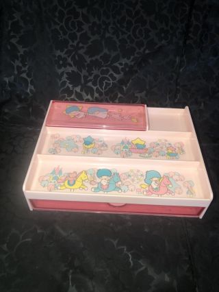 Rare Vintage Sanrio Little Twin Stars Trinket Jewelry Treasure Keepsake Box Pink