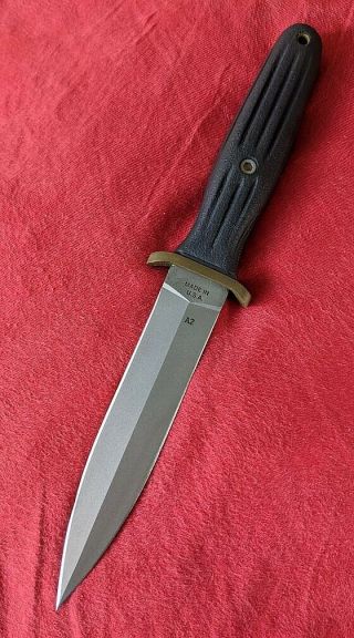 VINTAGE BLACKJACK APPLEGATE - FAIRBAIRN FIGHTING KNIFE - DAGGER - A2 TOOL STEEL 2