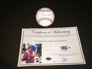 Tom Glavine Braves Ss Signed Autographed Rawlings Oml Romlb Baseball - Proof