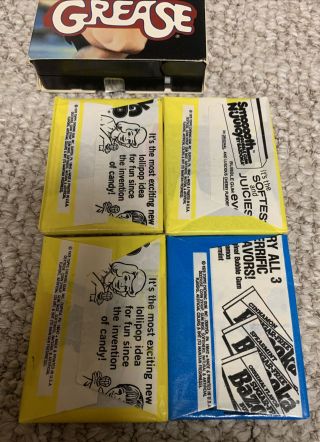 1978 - Topps Grease 1st & 2nd series Wax Packs Cards,  VHS Tape - John Travolta - Olivia 2