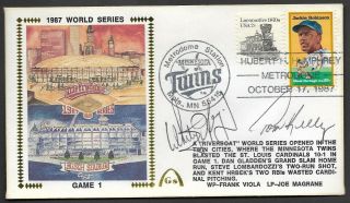 Whitey Herzog & Tom Kelly Autographed 1987 World Series Gateway Stamp Cachet