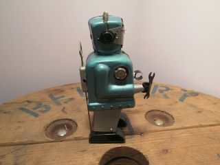 Vintage 1950 ' s Nomura Zoomer The Robot Tin Toy Robot.  Japan. 2