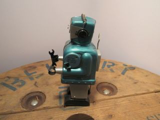 Vintage 1950 ' s Nomura Zoomer The Robot Tin Toy Robot.  Japan. 4