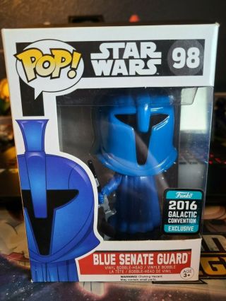 Funko Pop Star Wars 98 Blue Senate Guard Galactic Convention 2016