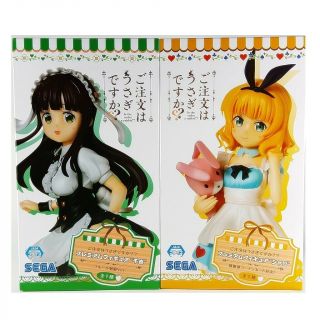 Is The Order A Rabbit? Chiya & Sharo Premium Figure Set Sega Japan Official/2023