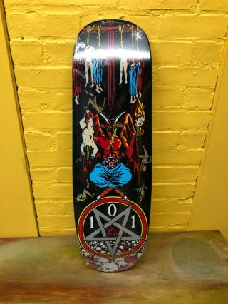 101 Natas Kaupas Devil Worship Skateboard Deck - In Shrink
