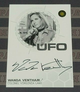 Unstoppable Cards 2020 Ufo Series 3 Wanda Ventham B&w Proof Autograph