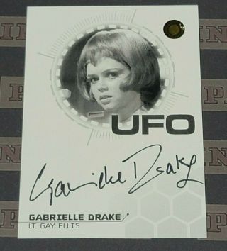 Unstoppable Cards 2020 Ufo Series 3 Gabrielle Drake B&w Proof Autograph