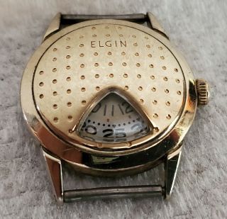 Vintage Elgin Direct Read Jump Hour Golf Ball Wristwatch 17j Cal 717