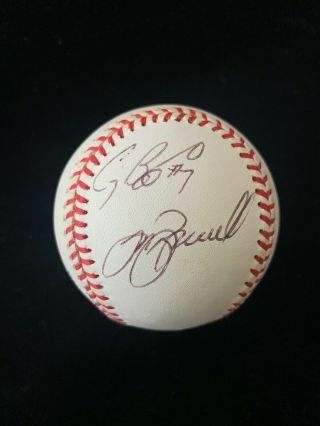 Craig Biggio Jeff Bagwell Reynolds Houston Astros Autographed Baseball