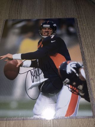 John Elway Denver Broncos Hand Signed Autographed 8x10 Photo Picture W/coa Hof