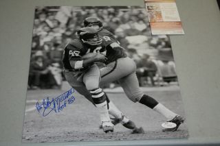 Washington Redskins Bobby Mitchell Signed 11x14 Photo Hof 1983 W/sonny Jsa