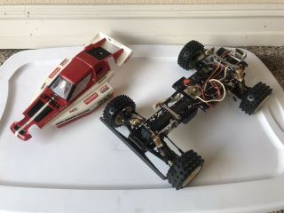 Rare Hard To Find Classic Kyosho Turbo Optima 1/10 4wd Vintage RC R/C Race Buggy 3