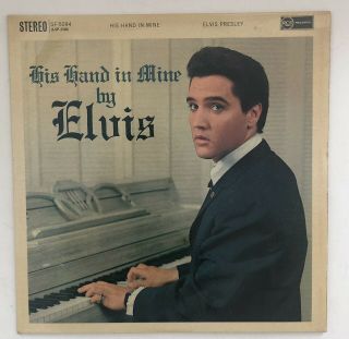 Elvis Presley Lp His Hand In Mine 1960 Silver Spot.  Sf - 5094