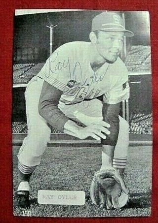Ray Oyler Signed Mccarthy Photo Postcard 1969 Seattle Pilots Baseball - Deceased