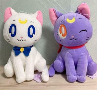 Sailor Moon Eternal Luna Artemis Plush Doll Toy Cat Big Set Of 2