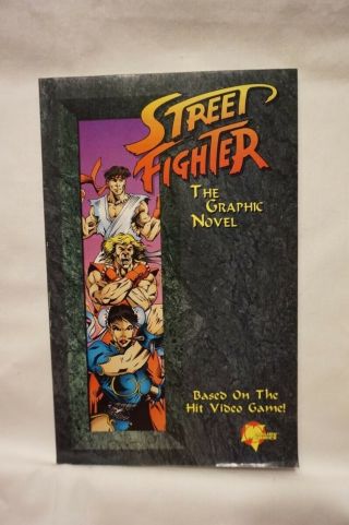 Rare 1994 Street Fighter The Graphic Novel Malibu Comics Video Game Comic