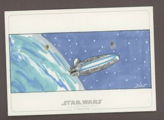 2013 Topps Star Wars Illustrated A Hope Hand Sketched