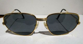 Vintage - 1986 Cartier " Romance - Louis " 56 - 16 130 Gold Frames Sunglasses - France