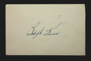Ralph Kiner (d.  2014) 6x All Star Hof Autographed Signed 3x5 1954 Gpc Postcard