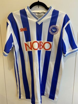 Vintage Rare Brighton And Hove Albion 1988 - 1989 Spall Shirt