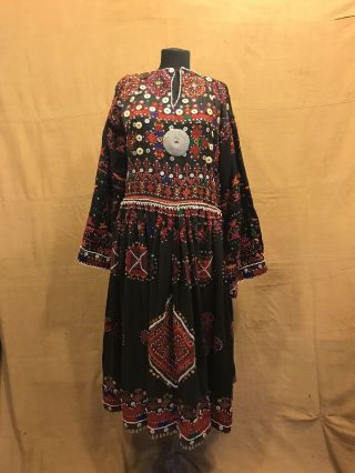 Reserved - Afghan Kuchi Ethnic Dress Vintage Asian Traditional Costume Bellydance