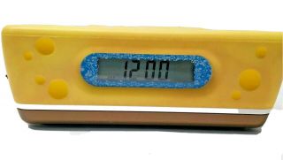 Spongebob Squarepants Yellow Alarm Clock Radio Snooze Npower Retro Nickelodeon