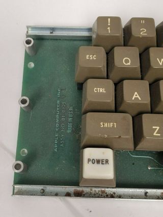 Rare Vintage Apple II Computer Keyboard 01 - 0425 - 01 - Good 2