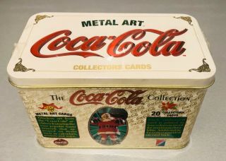 Factory 1994 Coca - Cola Metal Art 20 Card Collectors Card Set