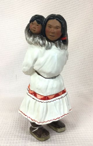 1962 Vintage C.  Alan Johnson Anna Alaskan Eskimo Figurine Aq 6