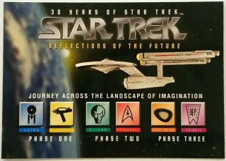 1996 30 Years Of Star Trek Phase 3 Mbna Credit Card Promo Card Nrmt/mint