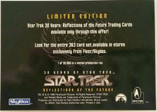 1996 30 Years of Star Trek Phase 3 MBNA credit card promo card NRMT/MINT 2