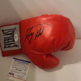 Larry Holmes Signed Everlast Boxing Glove " Easton Assassin " Hof Champ Psa Cert