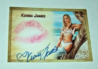 2020 Collectors Expo Model Kenna James Autographed Kiss Card