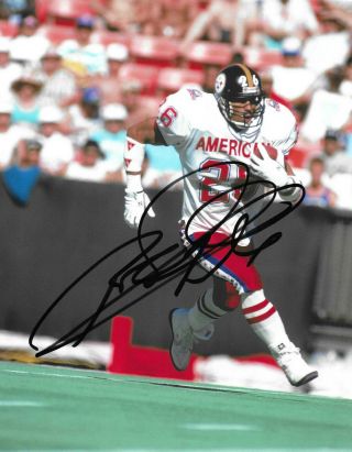 Pittsburgh Steelers Rod Woodson Signed Autographed Football Photo Pro - Bowl
