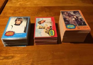 1977 O - Pee - Chee Opc Vintage Star Wars Cards Complete Set 1 - 264.
