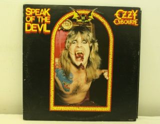 Ozzy Osbourne Speak Of The Devil Jet Bl 38411 2 X Vinyl Lp Record - R49
